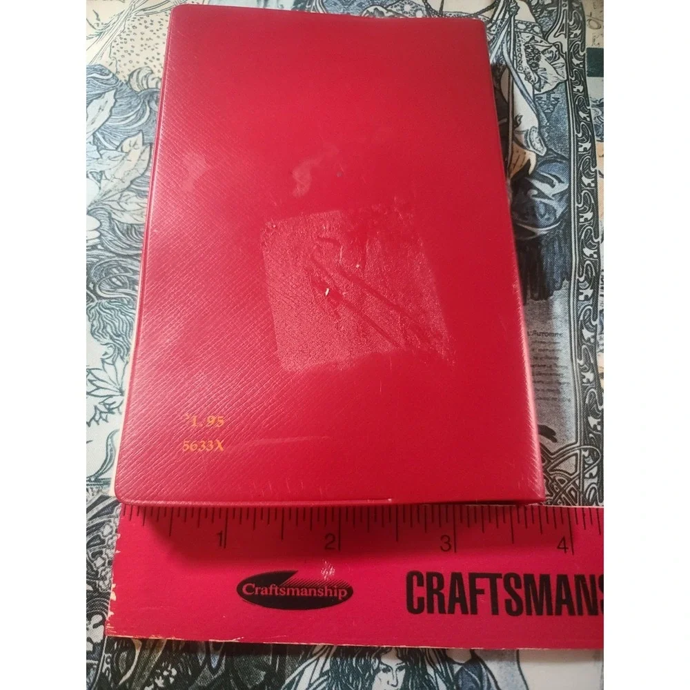 Websters New Compact Dictionary 1978 Hardcover Red Faux Leather Thomas Nelson